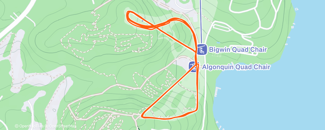 Карта физической активности (Morning Alpine Ski)