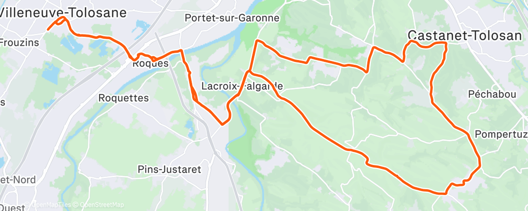 Mapa de la actividad, Cyclisme