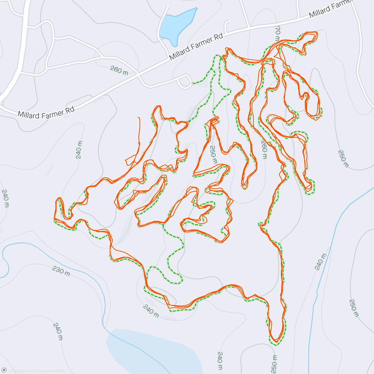 Map of the activity, Go Nuts rockstar race