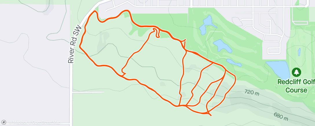 Map of the activity, Morning Ride with the boys
