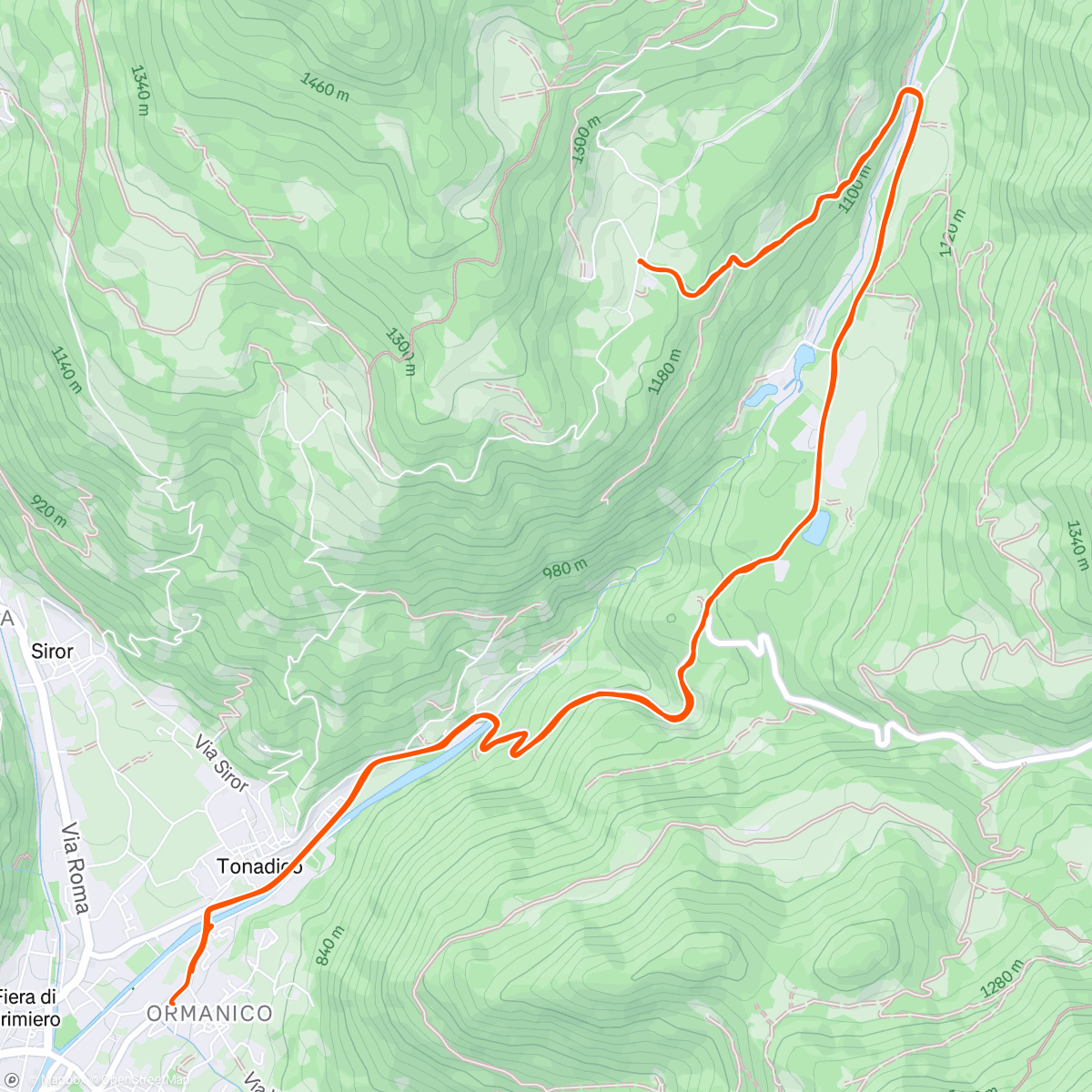 Map of the activity, Morning Ride