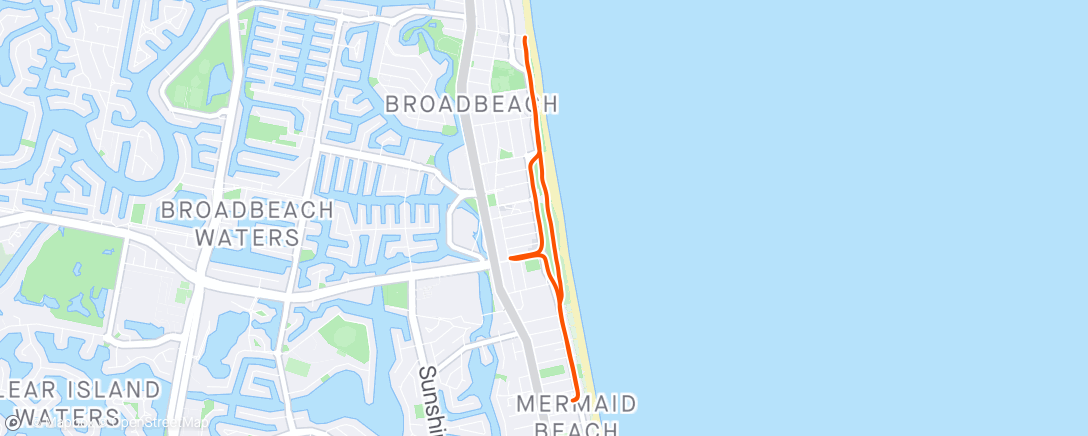 Map of the activity, Run off the bike 🏃