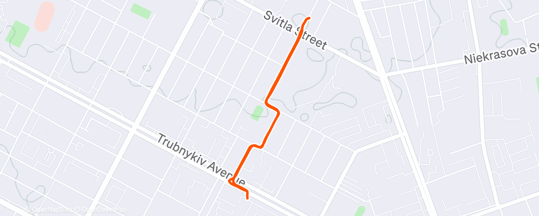 Map of the activity, Afternoon Ride