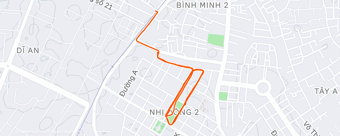 Карта физической активности (Morning Run)