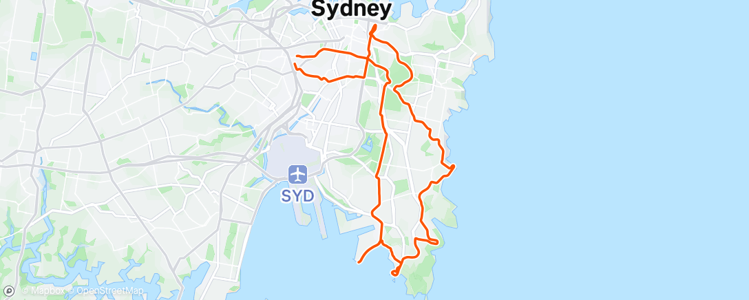 Map of the activity, Morning Ride