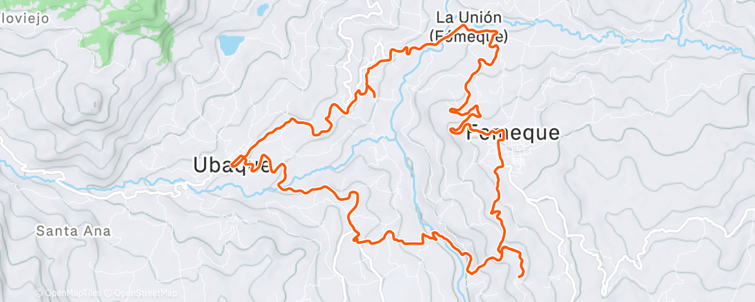 Map of the activity, Vuelta ciclista por la mañana