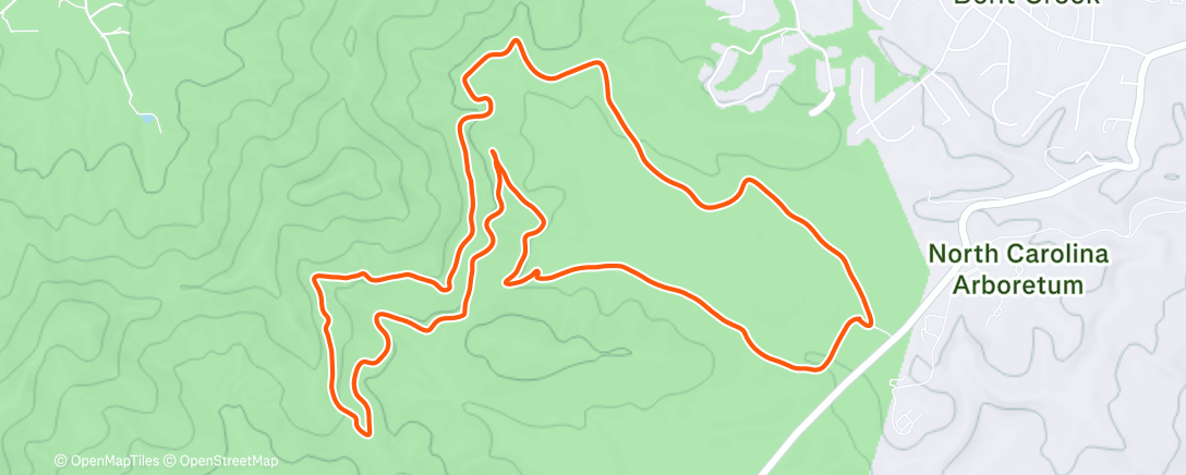 Map of the activity, Morning Run