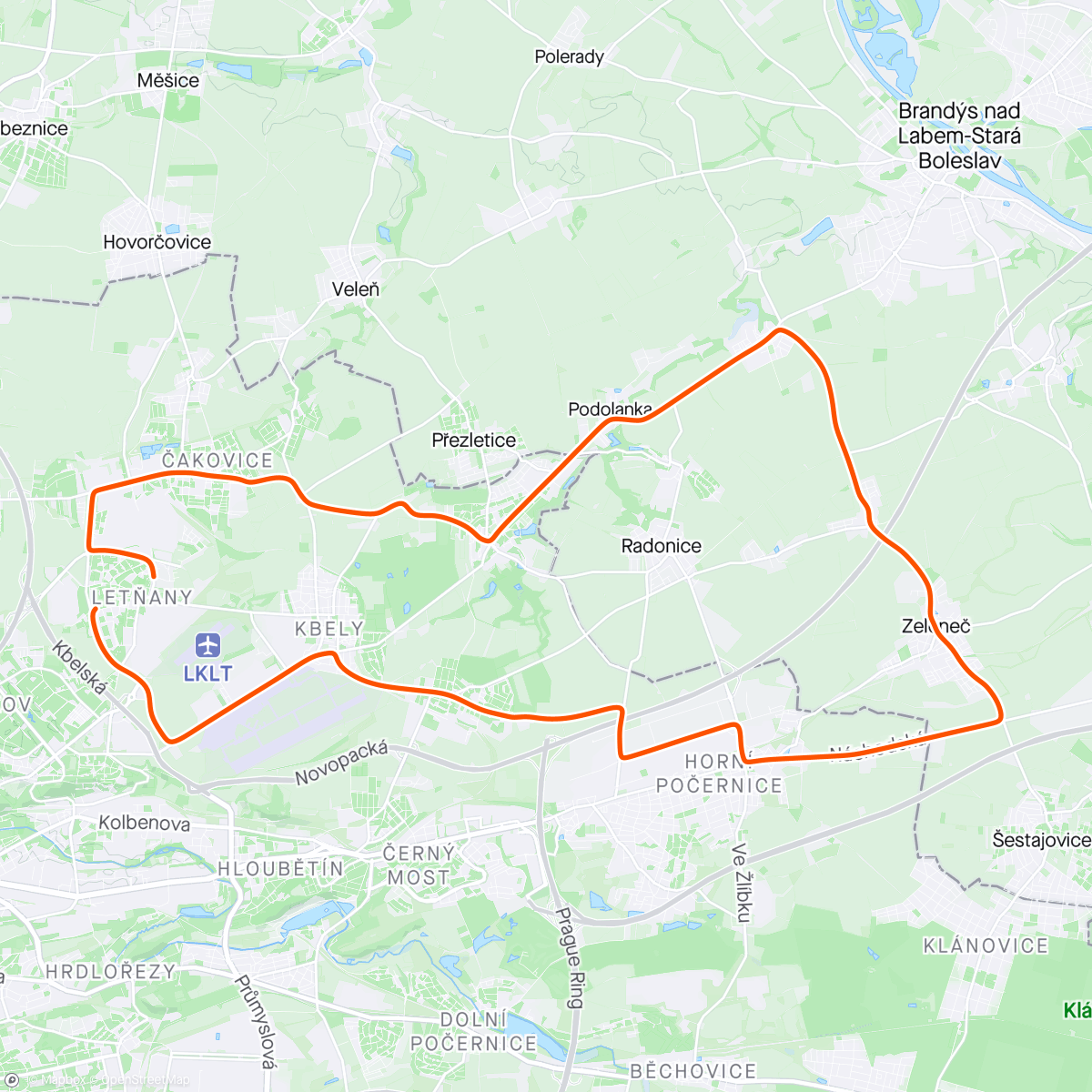 Map of the activity, Pátek power hour