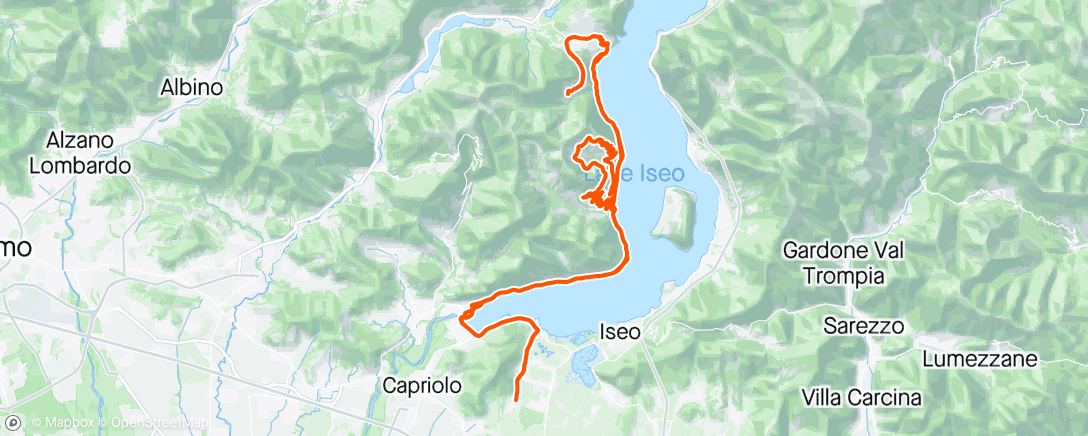 Map of the activity, Solto Collina, Fonteno, Parzanica