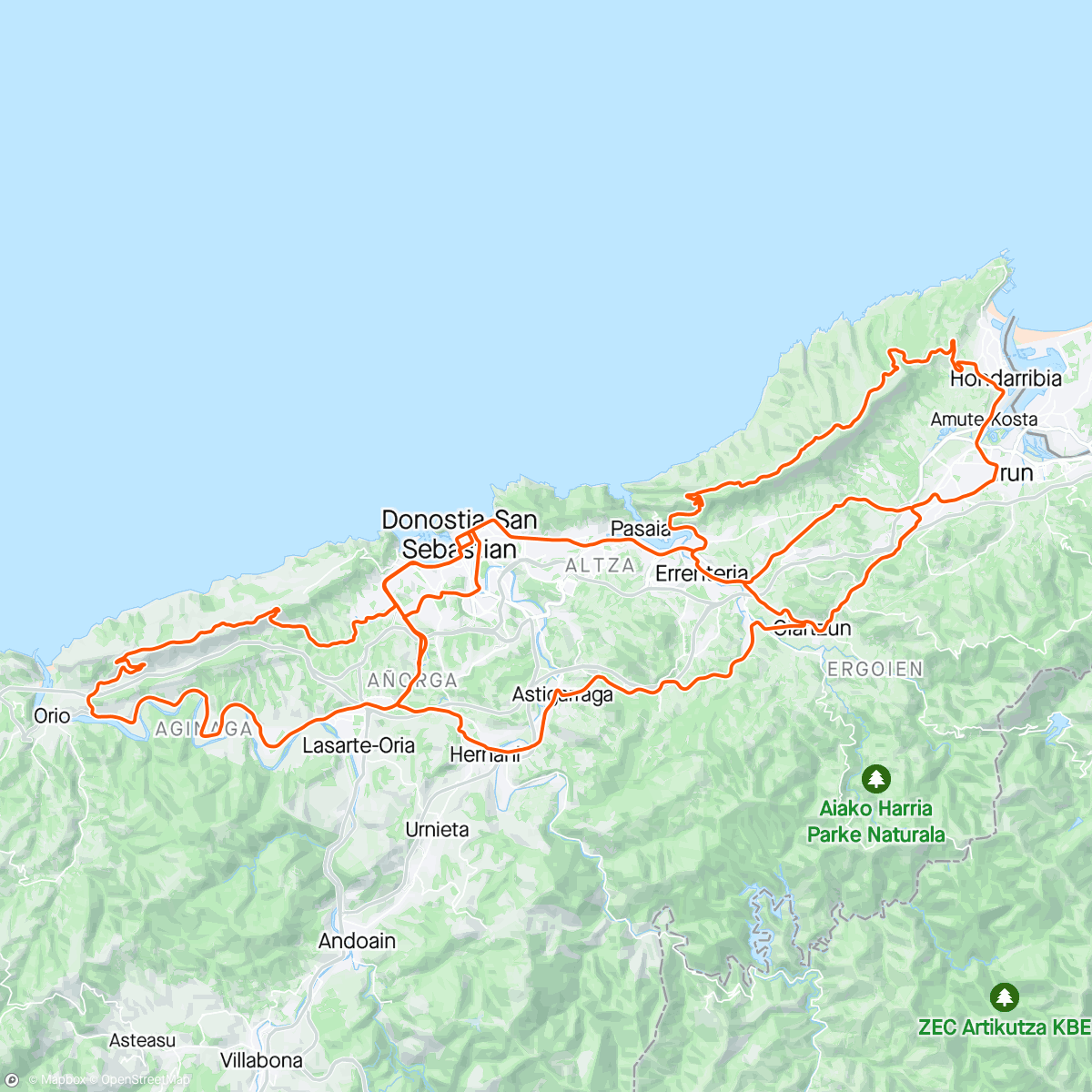 Map of the activity, Itzulia #3 : 5eme de l’étape, 5eme du général