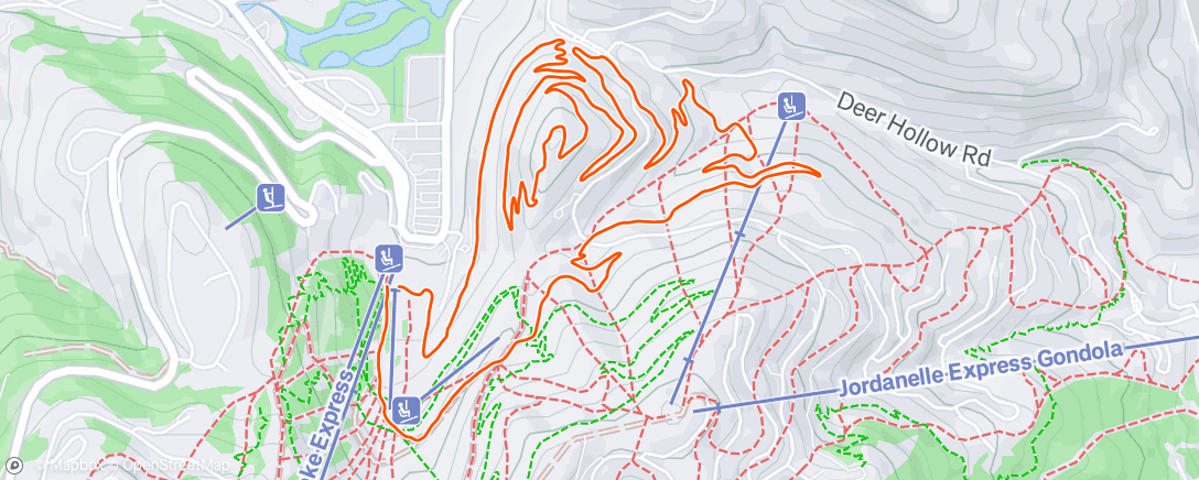 Map of the activity, WTRS #4 Deer Valley DNF