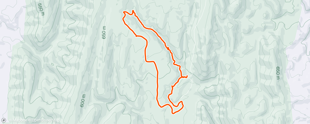 Map of the activity, Alligator Gorge