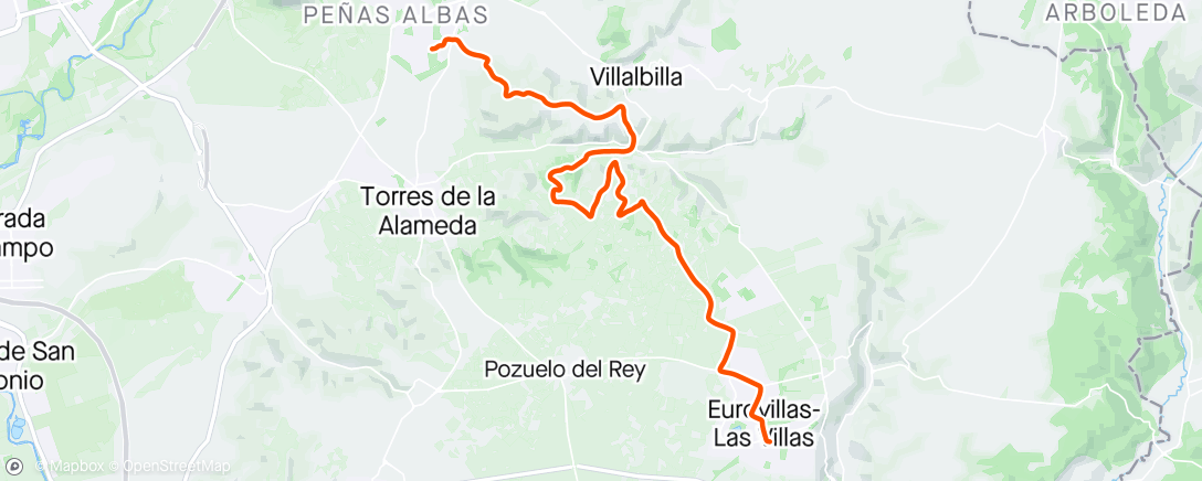 Map of the activity, El Viso - Nuevo Baztan