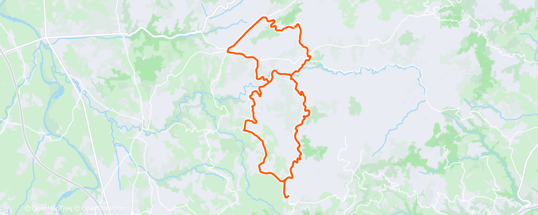 Map of the activity, Sortie vélo le matin