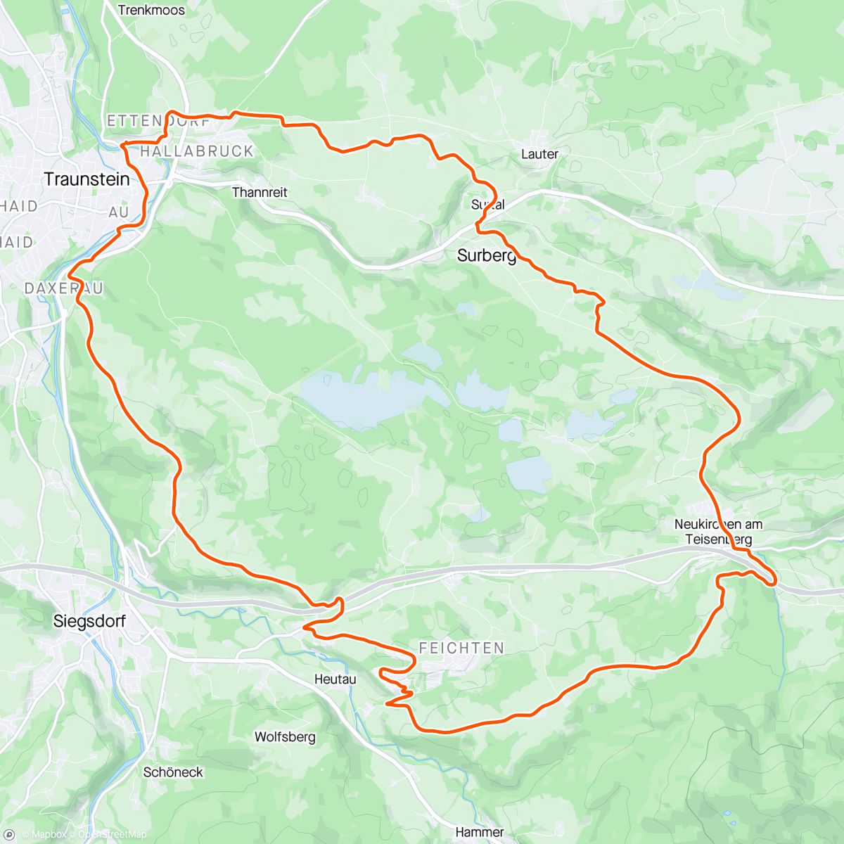 Map of the activity, Bichl(mann) Pass - Riedl - Hochberg