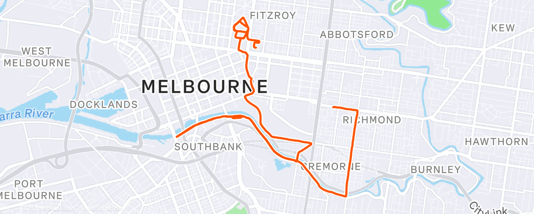 Map of the activity, Morning Commute