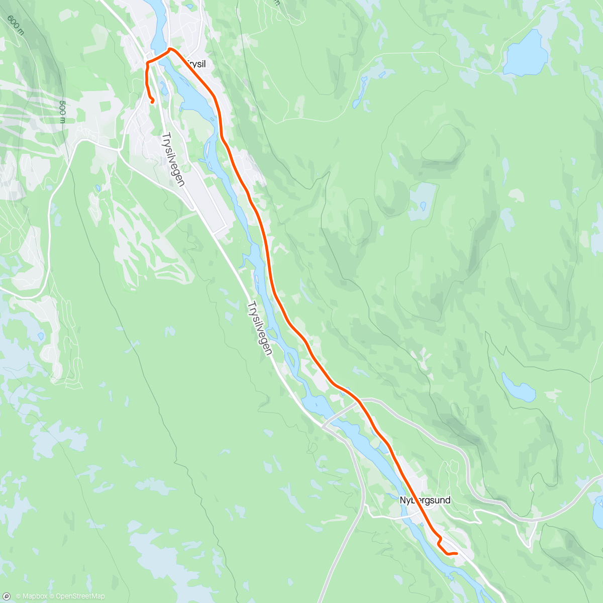 Map of the activity, Lesedag