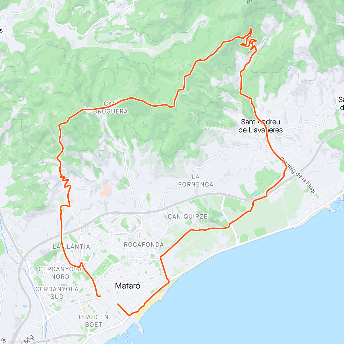Map of the activity, St Jordi