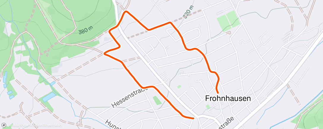 Map of the activity, Nachtspaziergang