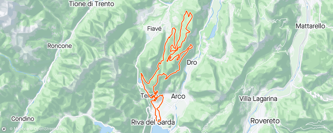 Map of the activity, Riva Ronda Extrema