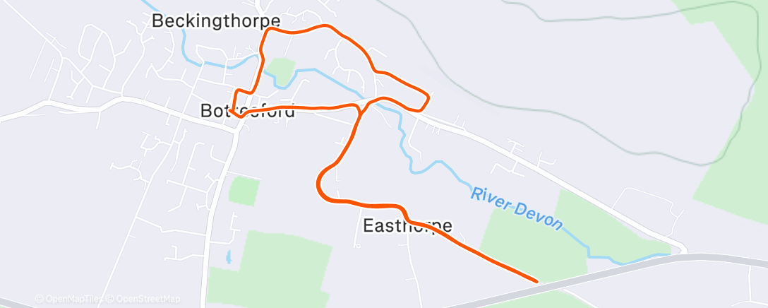 Карта физической активности (Lunch Run)