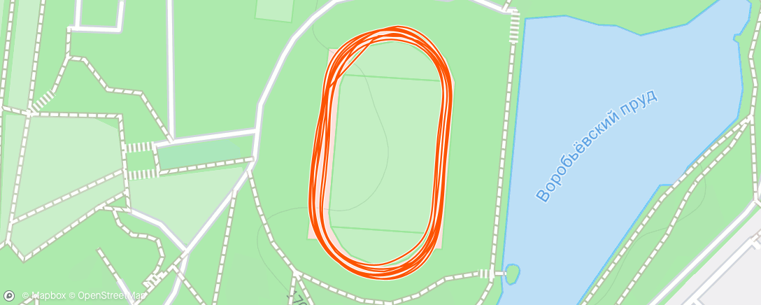 Map of the activity, Утренний забег