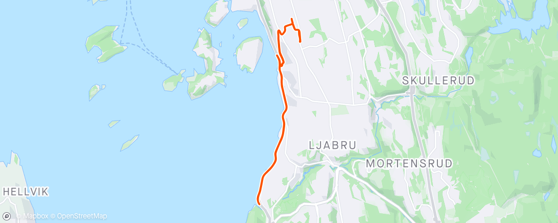 Map of the activity, 4 x 3km