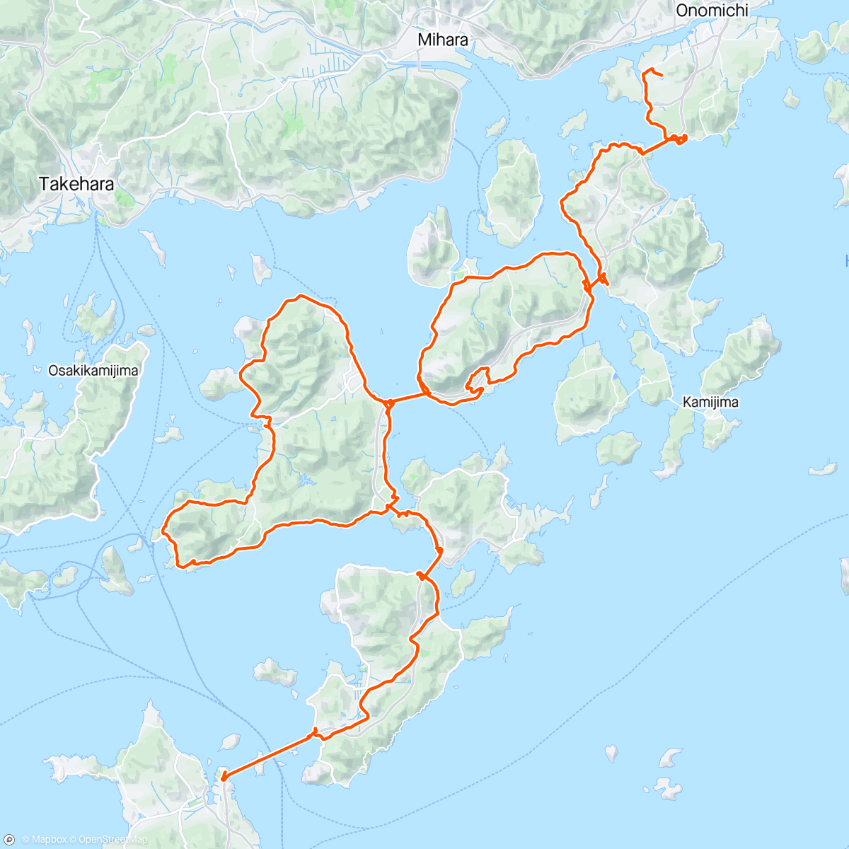 Map of the activity, Ground tour Setouchi’24 Shimanami kaido 25th anniversary🥳
