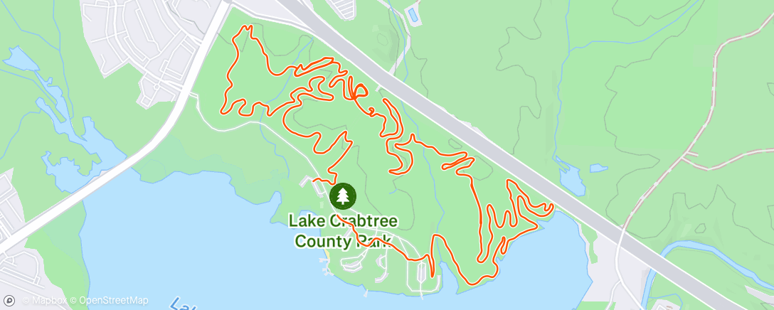 Map of the activity, Afternoon Ride