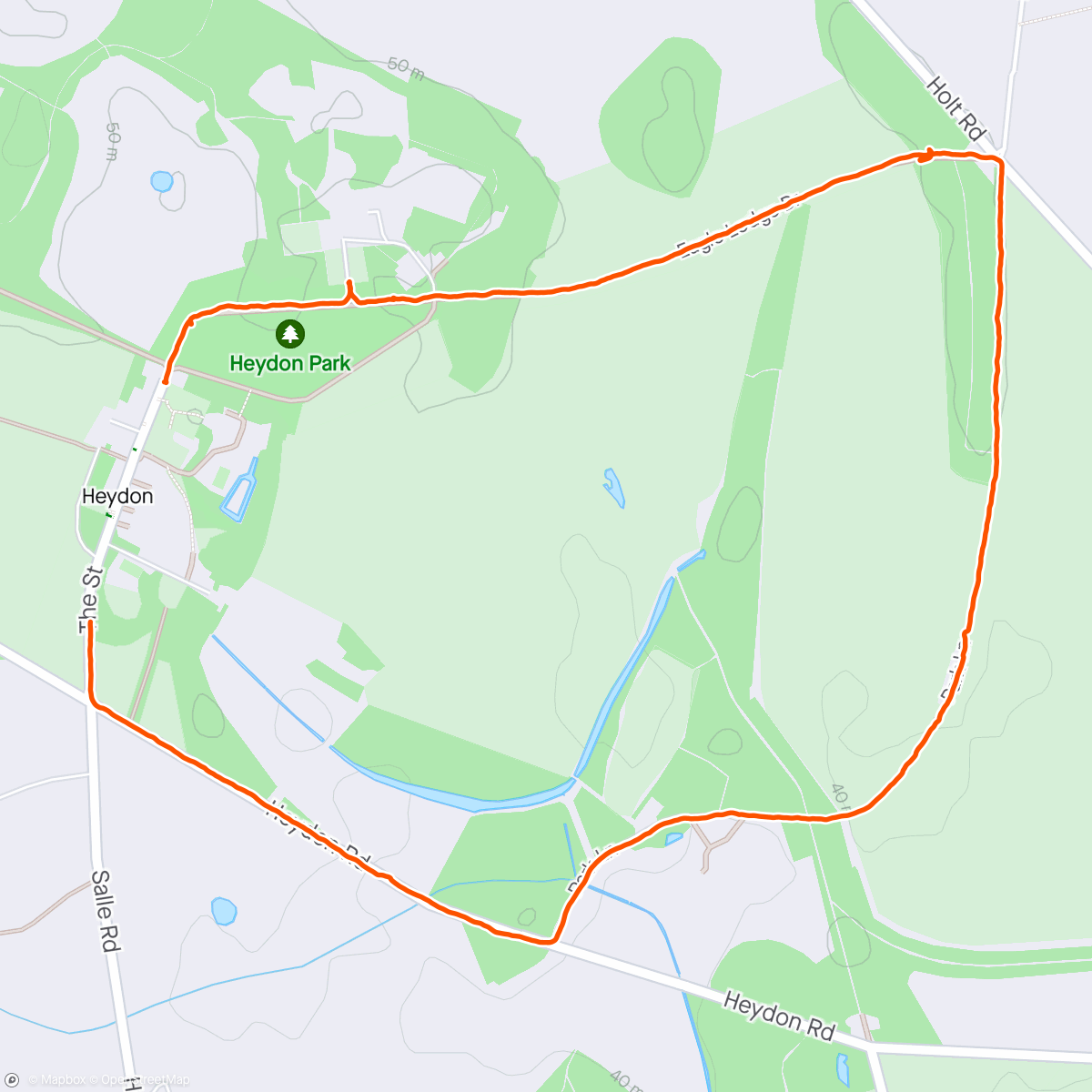 Map of the activity, Heydon Village walk 🚶‍♀️ 🌞 🇺🇦