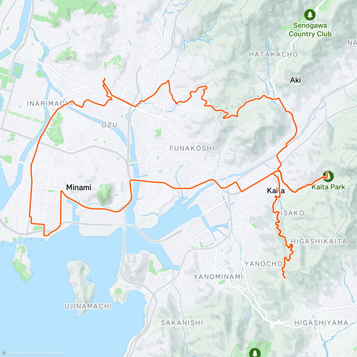 アクティビティ「朝のライド」の地図