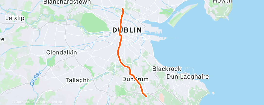 Map of the activity, Morning Ride