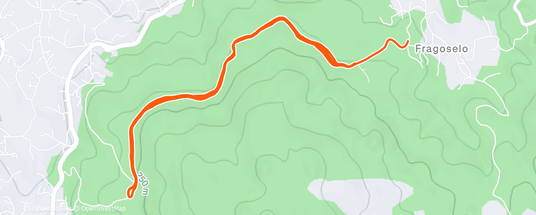 Карта физической активности (Carrera de montaña matutina)