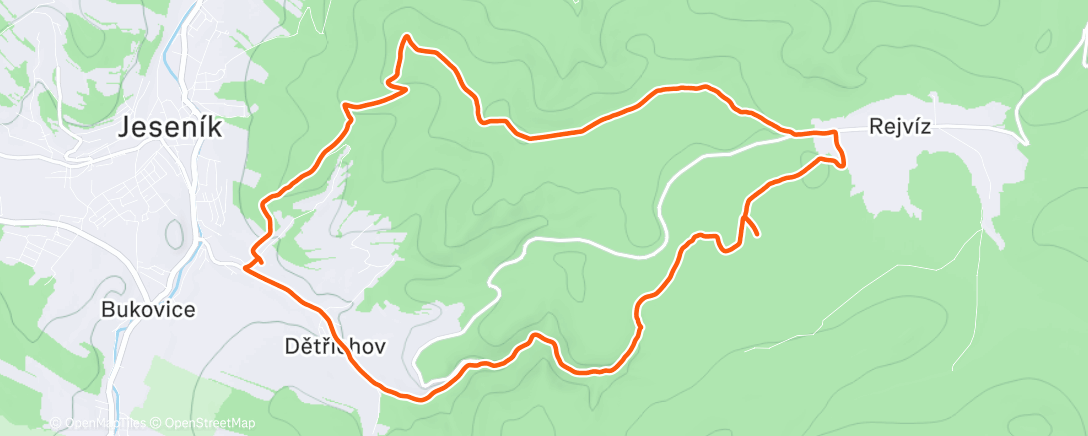 Карта физической активности (Afternoon Run)