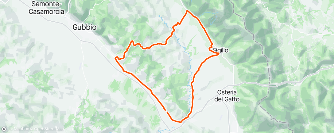 Map of the activity, Sigillo San Bartolo