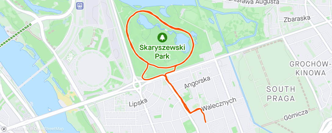 Map of the activity, Warsaw. Birthday edition