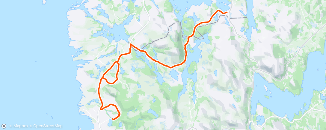 Mapa da atividade, Halseidveien med Ck Lebakken