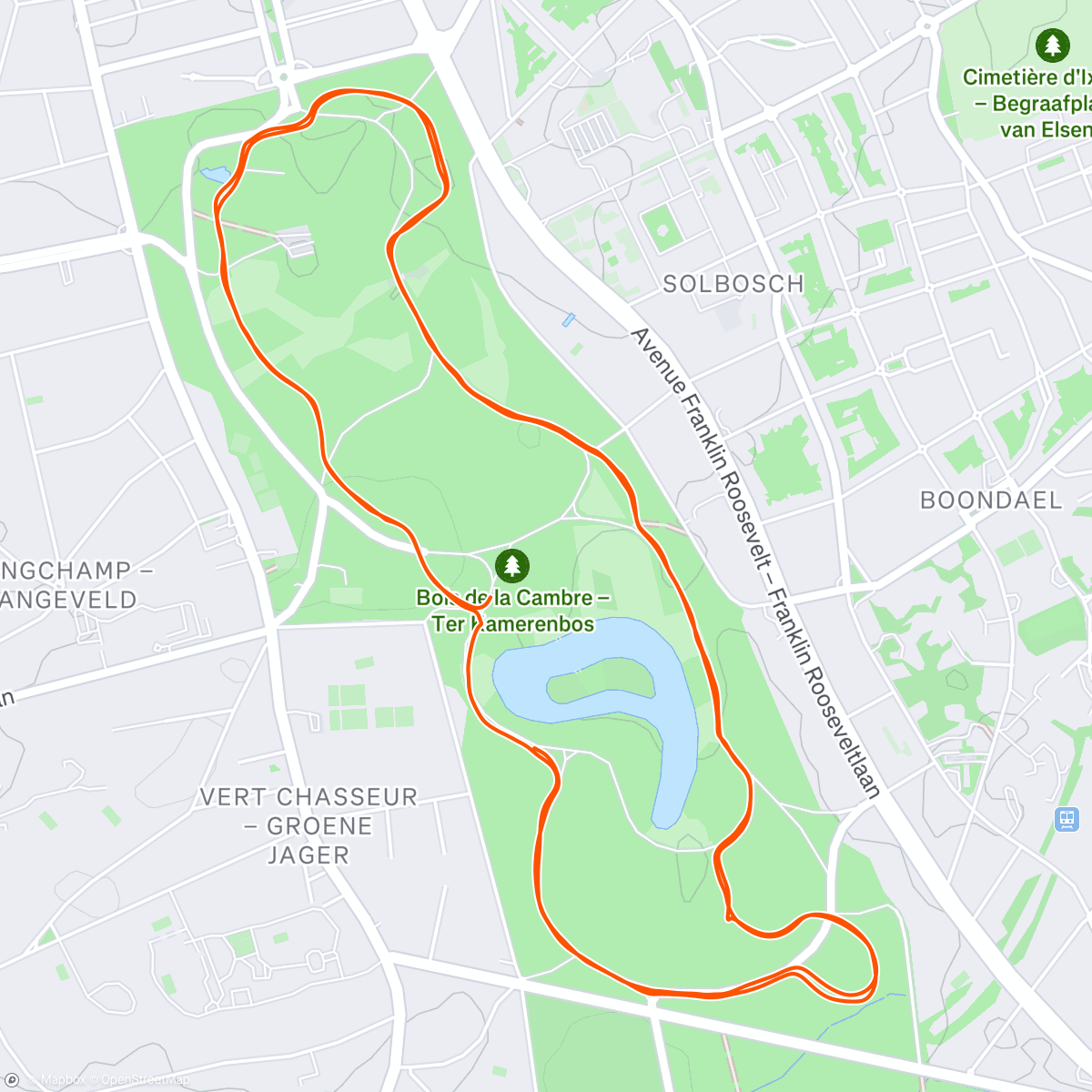 Map of the activity, RUN TO KICK: On Met La Patate for Kid's cancer research ❤️
