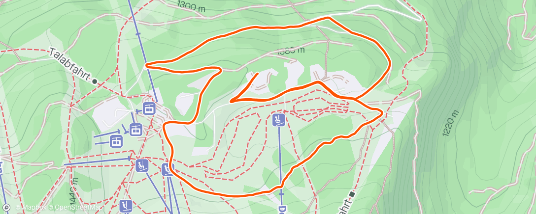 Map of the activity, Morning Run