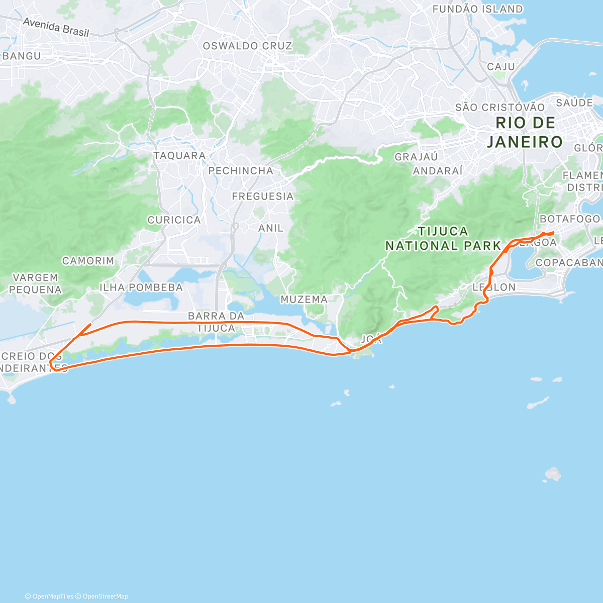 Map of the activity, Morning Ride