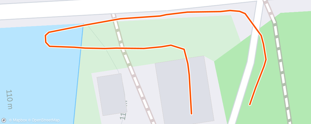 Map of the activity, Course à pied dans l'après-midi