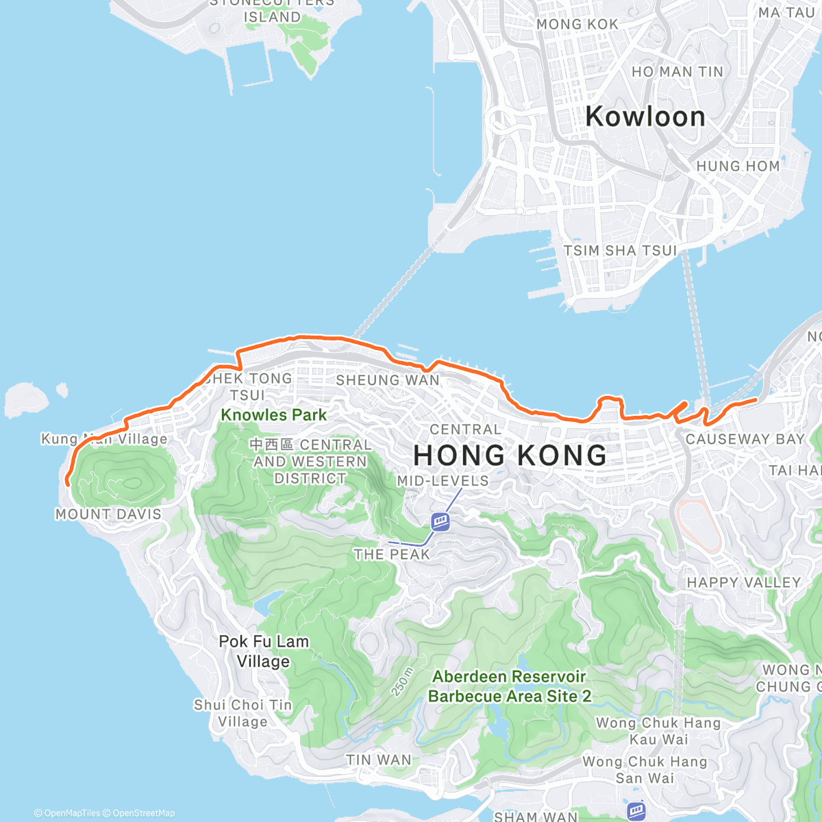 Map of the activity, Afternoon Tempo 2