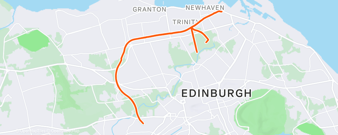 Map of the activity, Inverleith, Edinburgh
