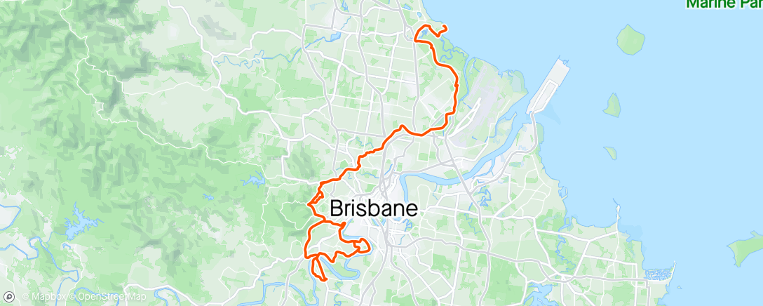 Map of the activity, Morning Ride Shorncliffe with Ron