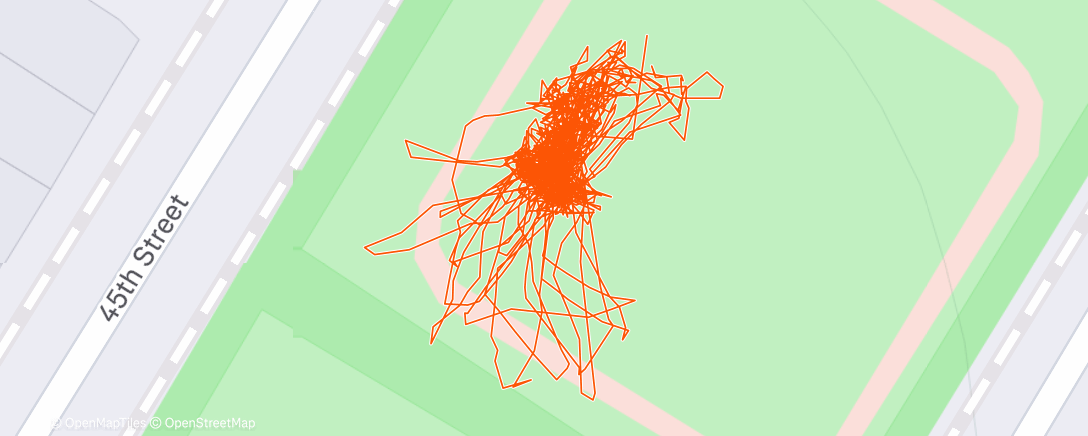 Map of the activity, Afternoon Tennis