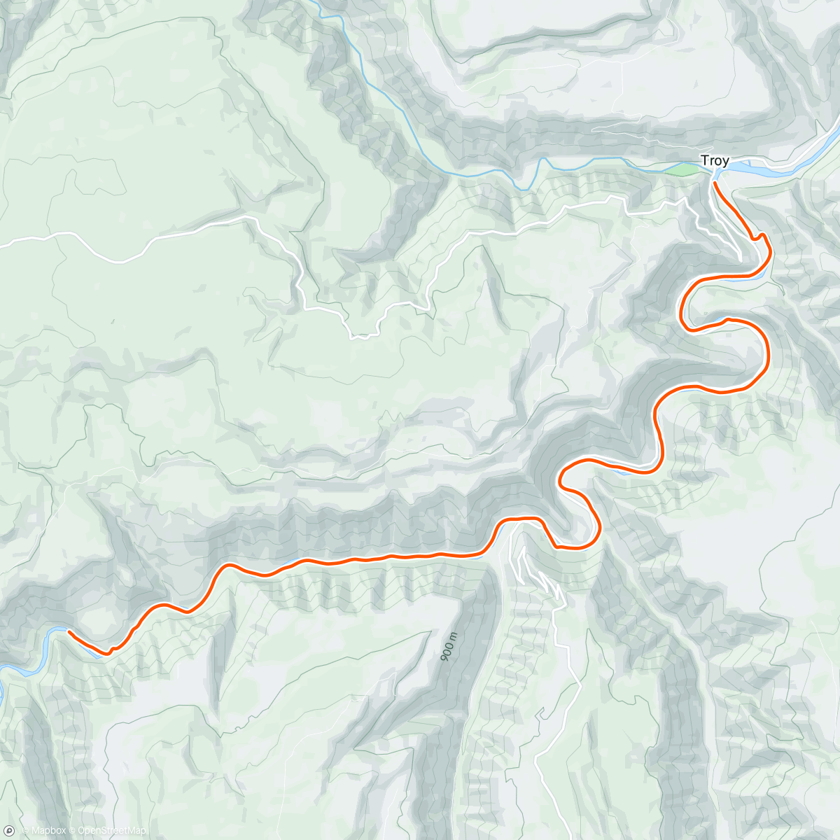 Map of the activity, Morning Row