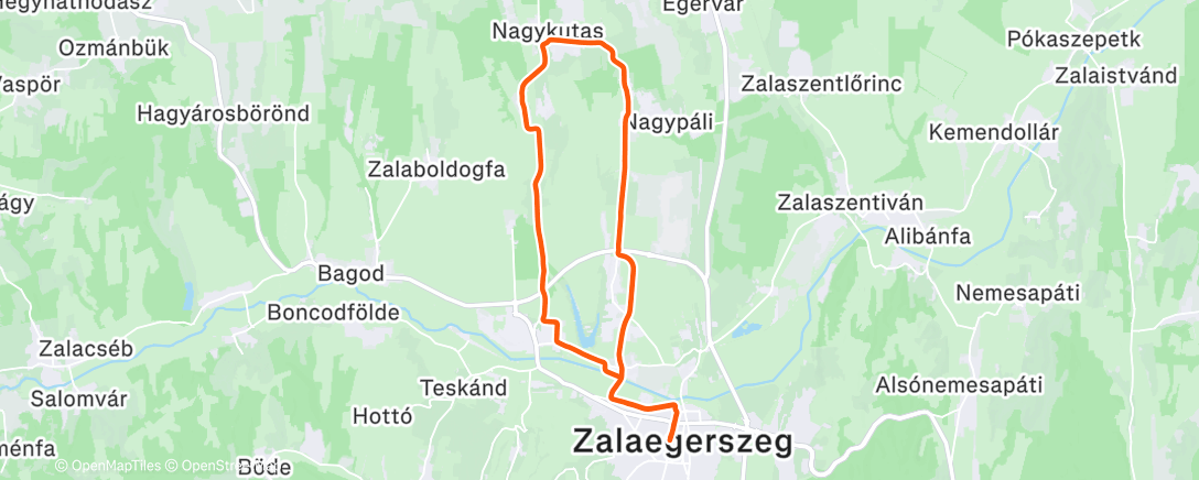 Карта физической активности (Afternoon Ride)