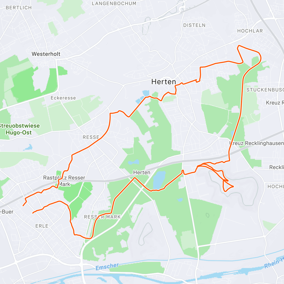 Map of the activity, Sehr frostiger Start in den 1. Weihnachtsfeiertag 🎄❄️