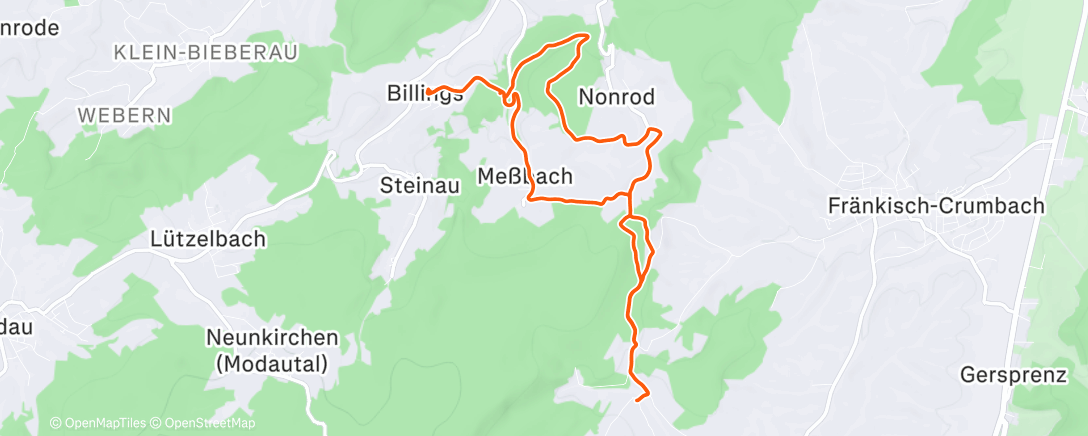 Map of the activity, Ausflug zu Röders Hütte