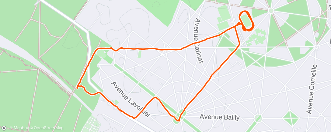 Map of the activity, Blablarun à la fraîche